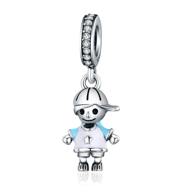 Little Boy Sterling Silver Charms
