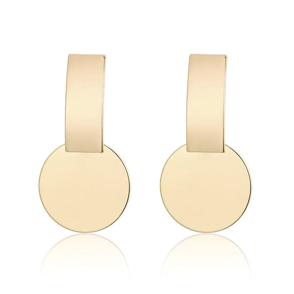 18K Gold Plated E69 Stud Earrings - NINGAN