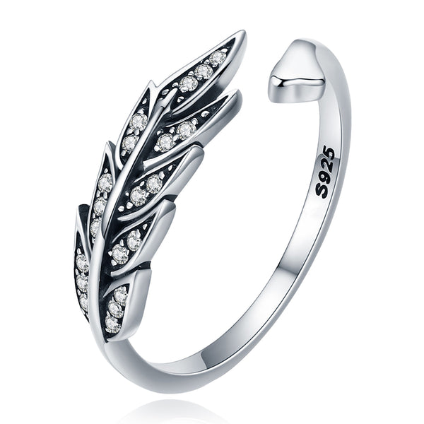 Feather Sterling Silver Rings